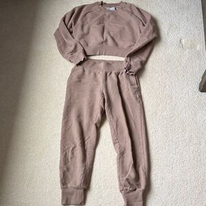 Aritzia Cozy Fleece Sweat Set